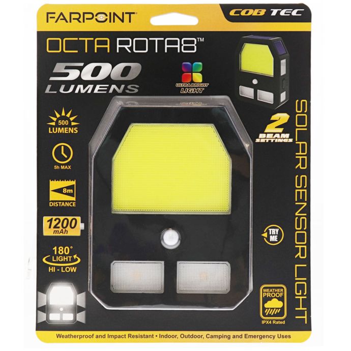Octa solar light west Lampara solar pared movible con sensor(8)