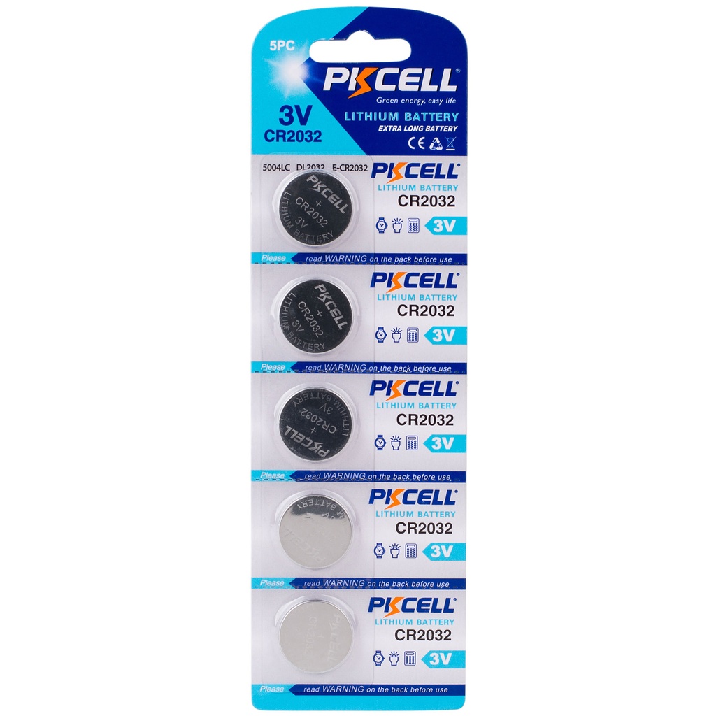 Bateria boton CR2032 pikcell pqt 5 button cell CR (30)