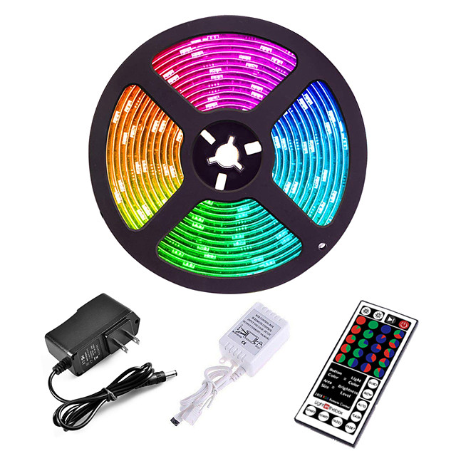 Cinta led multicolor RK, 16 pies. 3528, control ip44