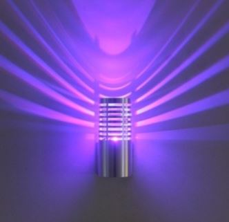 [HG3WRGB] 3w RGB lamp with string light, lampara pared aluminio *