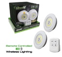 Remote controlled COB LED puck lights (2 pack)