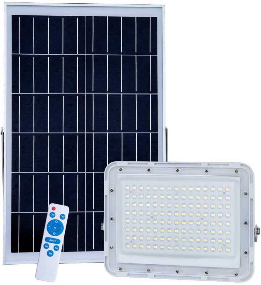 [44023] Flood light solar blanco 300w, control remoto RKFLN300