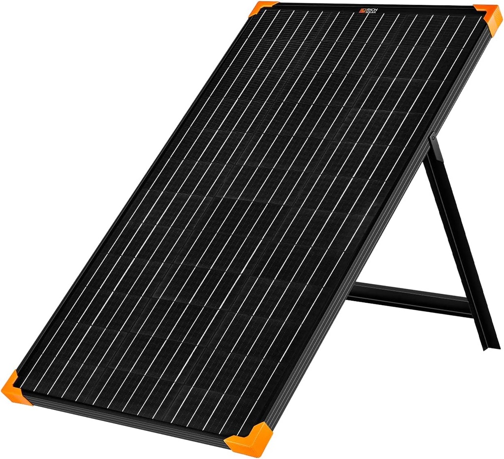 PLACA SOLAR 100W RICH CON PLIEGUES