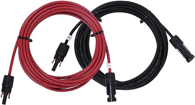 Cable MC4 para panel solar 20 pies 12awg