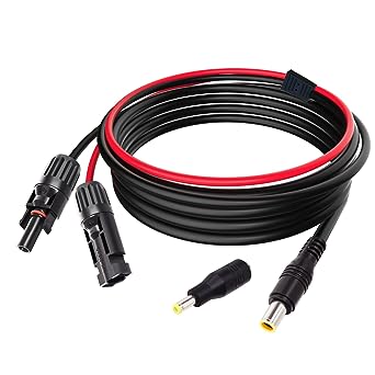 Cable Conector para panel solar 16awg de 6 pies MC4 a CC para power station