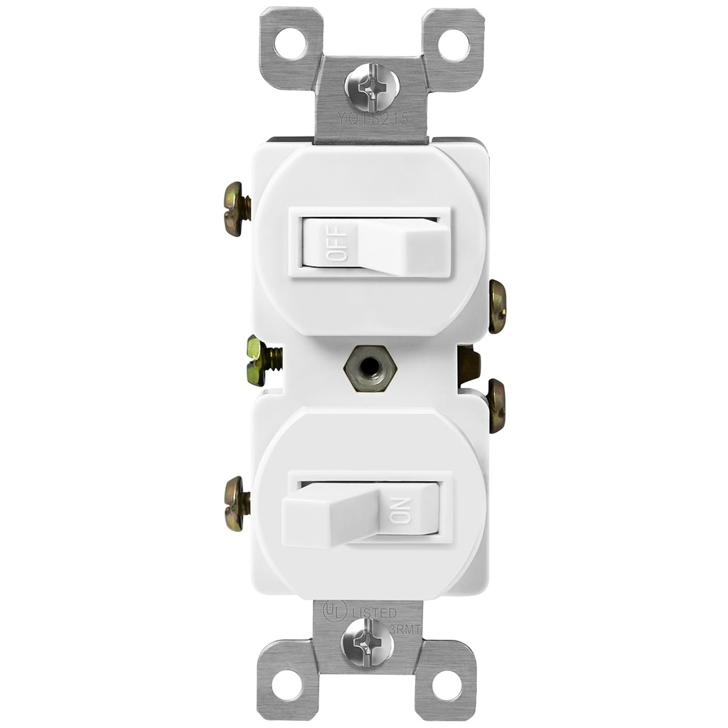 Receptaculo + switch electrico blanco 120v (copia)