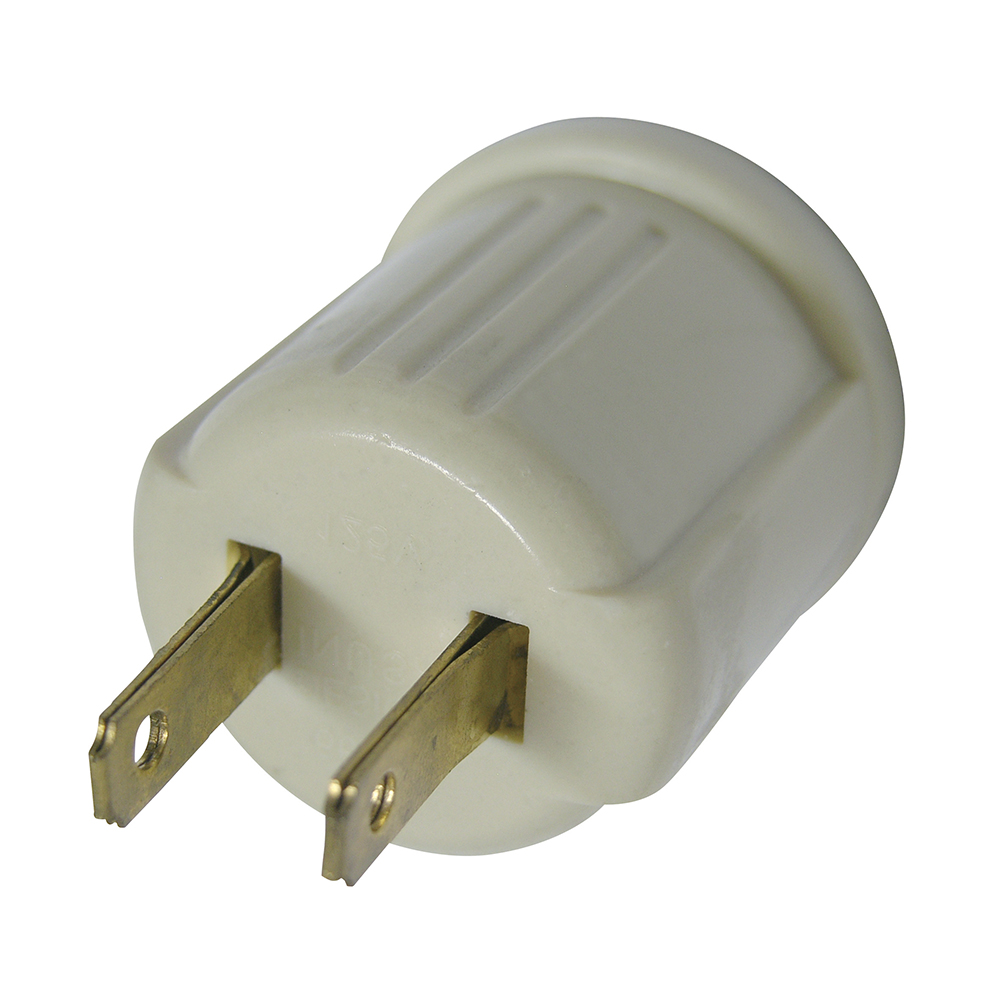 Conector para bombilla a receptaculo 120v 2 patas SOC