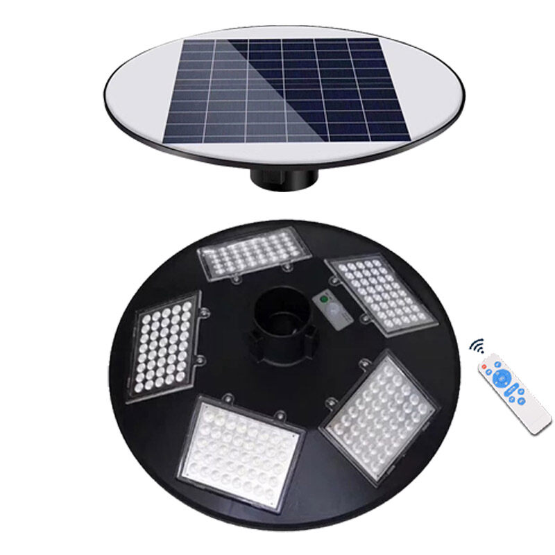 [44814] Lampara Solar 360 grados de tope redonda 200w