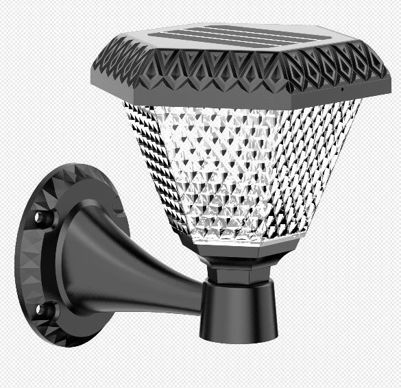 [bos6656] Garden solar wall light ABS + Aluminio  redonda RGB Jardin Pared (copia)