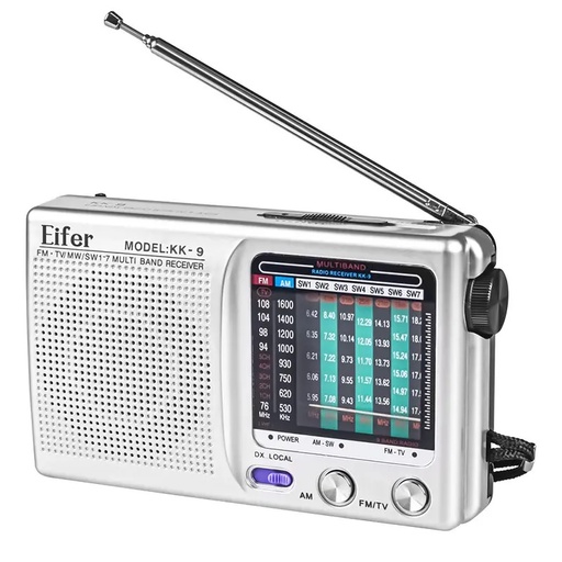 [6601 *] Radio baterias AM-FM, pequeno KK9