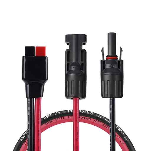 Conector para panel solar 10awg Anderson a MC4 25 inch