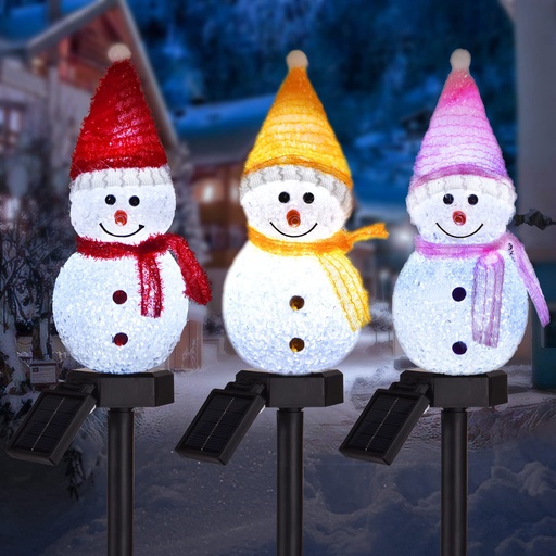 [33588 cxmn300] Muneco de nieve solar NAVIDAD