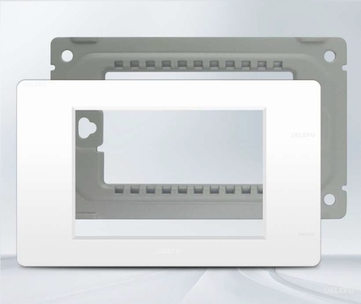 [9902] ViVeLUXUR Tapa blanca plastica 2x4