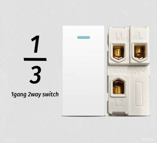 [9917] ViVeLUXUR Switch 1/3 Blanco 3 way
