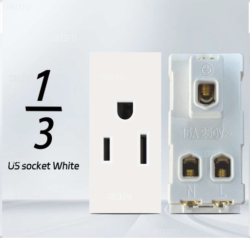 [9925] ViVeLUXUR Socket 1/3 Blanco Receptaculo peq