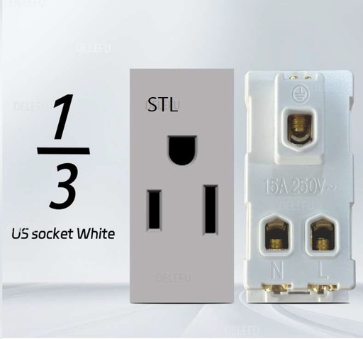 [9926] ViVeLUXUR Socket 1/3 Gris Receptaculo peq