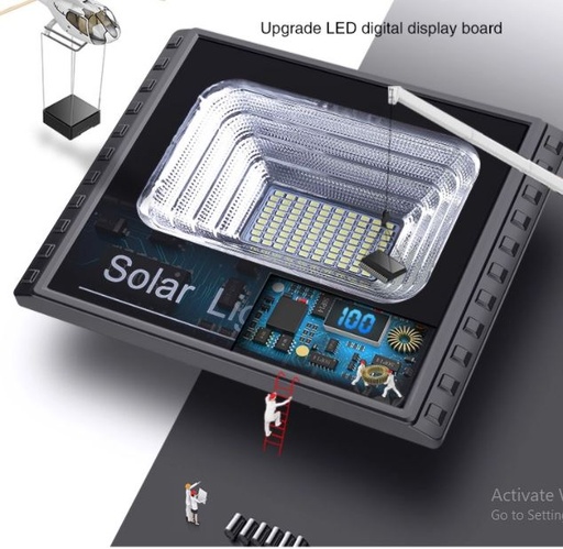 [66120] Flood light solar Rk 120w con indicador de bateria led 66120