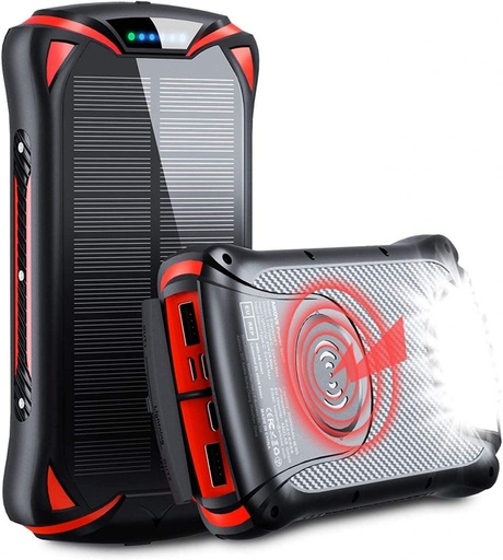 [power 20] Power bank 20000 mAh carga rapida (C) + inalambrica(monster)