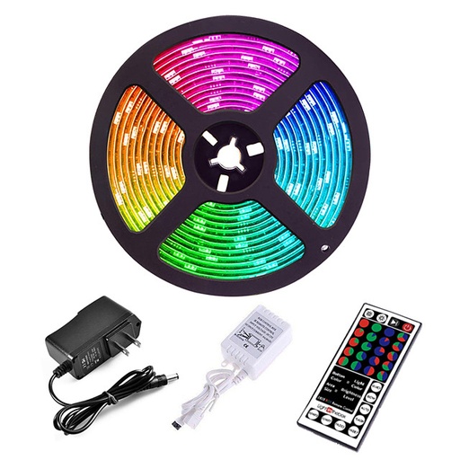 [CL2835RGB] Cinta led multicolor RK, 16 pies. 3528, control ip44