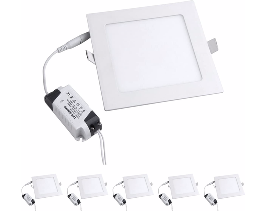 [44103] Facia cuadrada blanca 3W