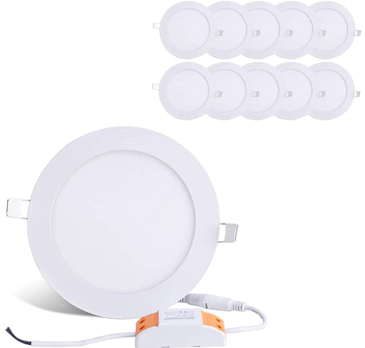 [44104] Facia redonda blanca 12W