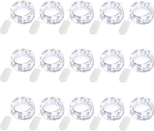 [3347] Luz Led Decoracion Bateria blanca (dentro botella)